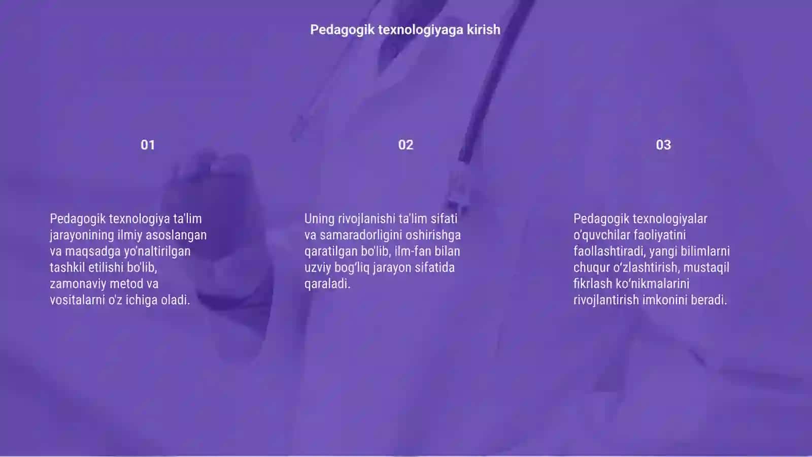 Pedagogik texnologiyaning rivoji 3
