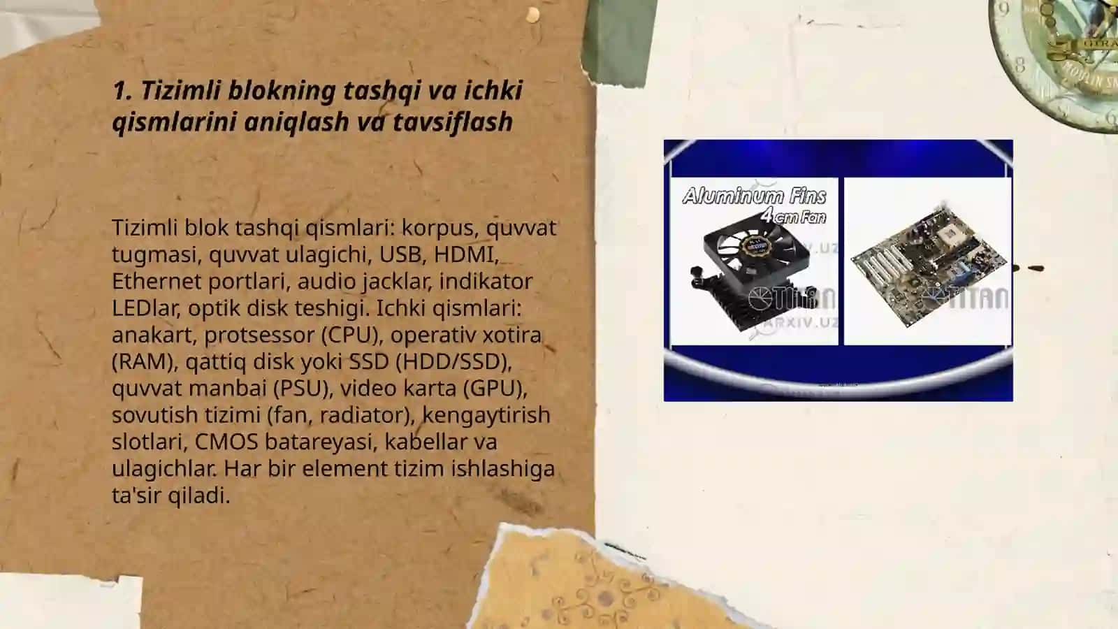 Axborotlarni kiritish-chiqarish qurilmalari 3