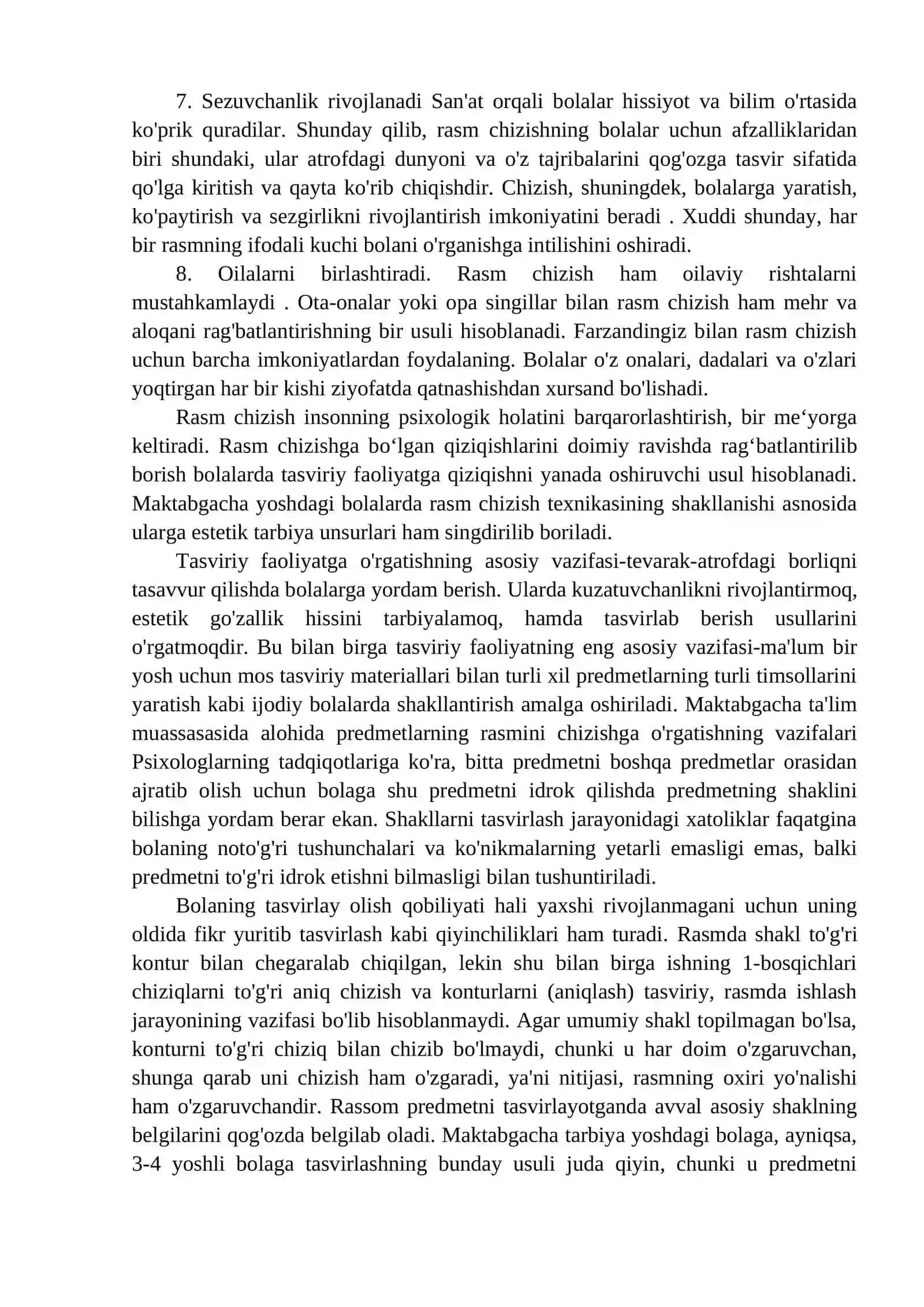 Maktabgacha yoshdagi bolalarni rasm chizishga o`rgatishMaktabgacha yoshdagi bolalarni rasm chizishga o`rgatish 3