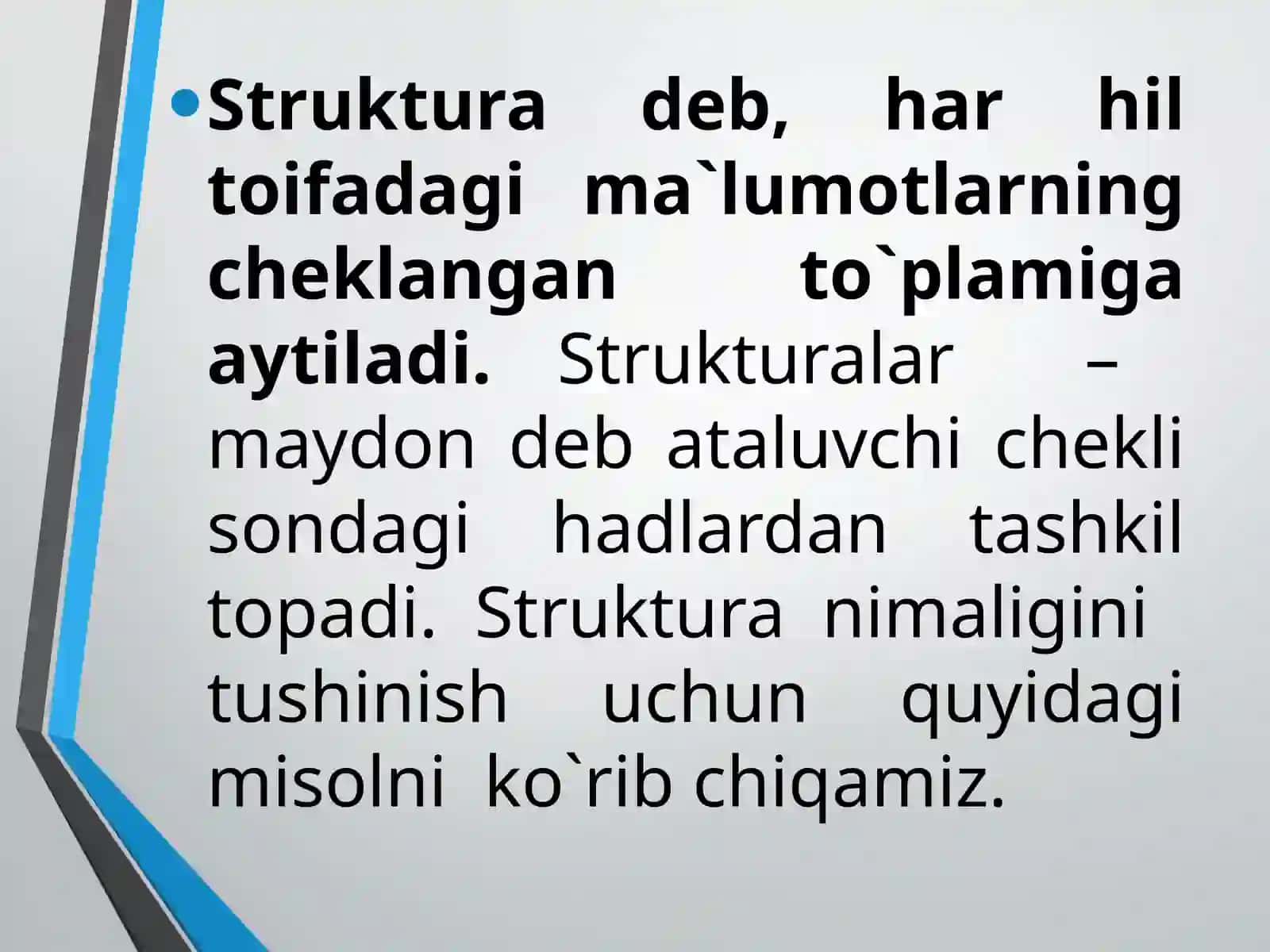 Массивлар ва структуралар 3