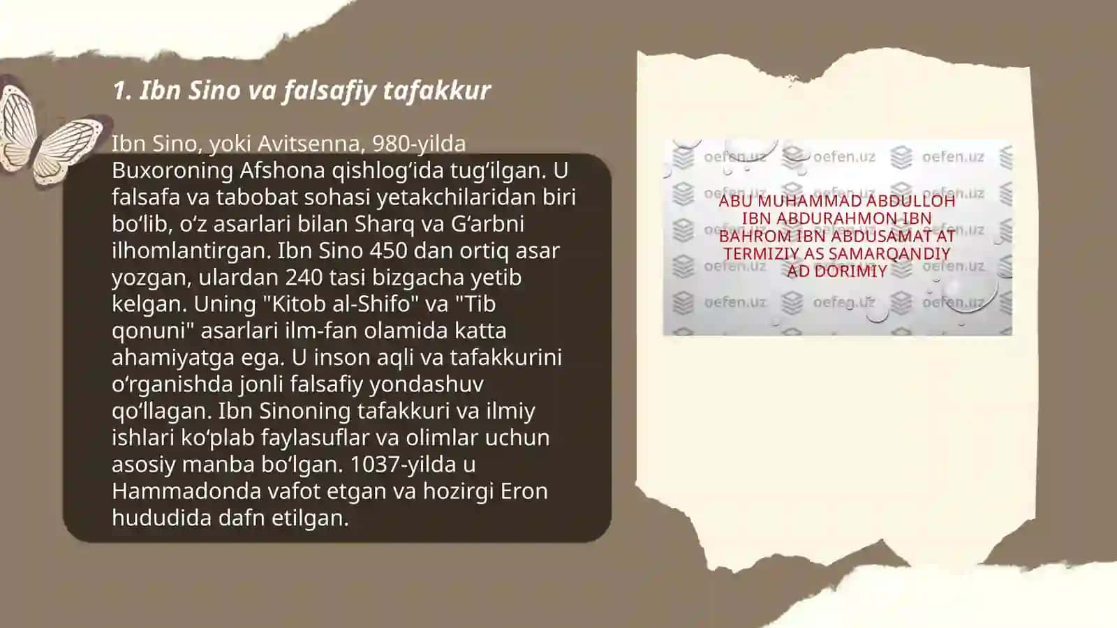 Ibn sinonibg falsafiy qarawlari 3