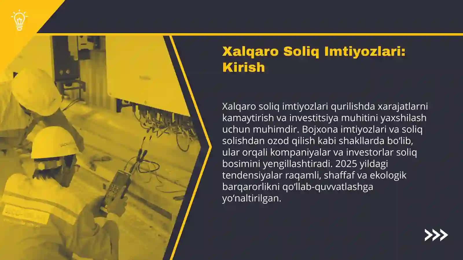 Xalqaro Soliq Imtiyozlari: Kirish 3