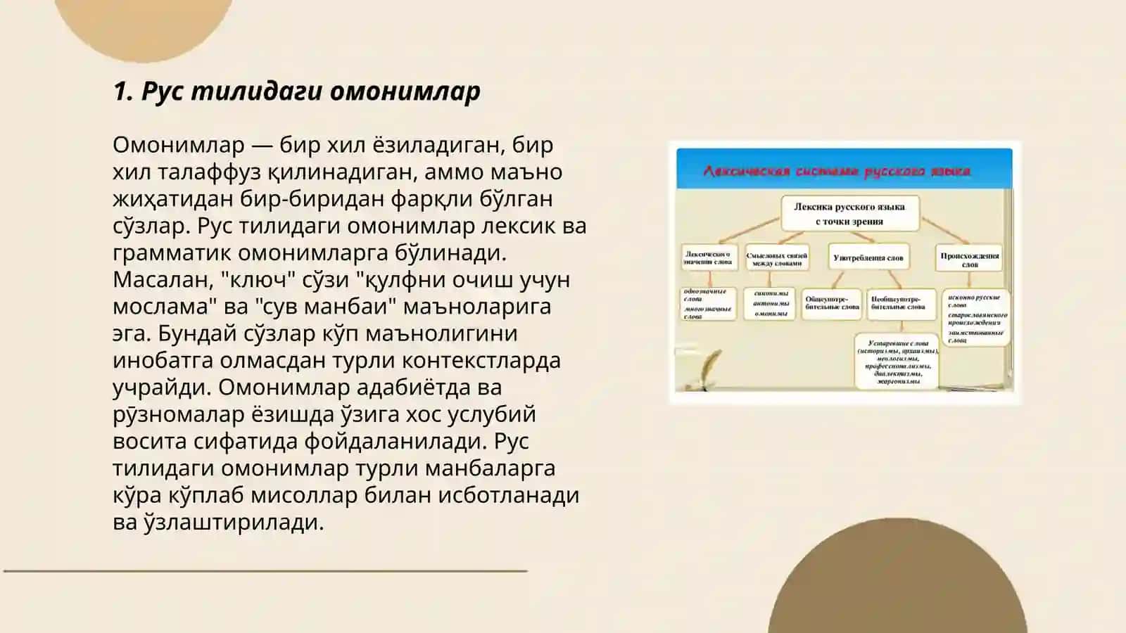 Лексика русского языка 3