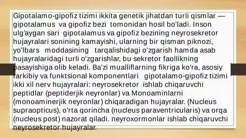 Gipatalamo-gipofizar tizim 3
