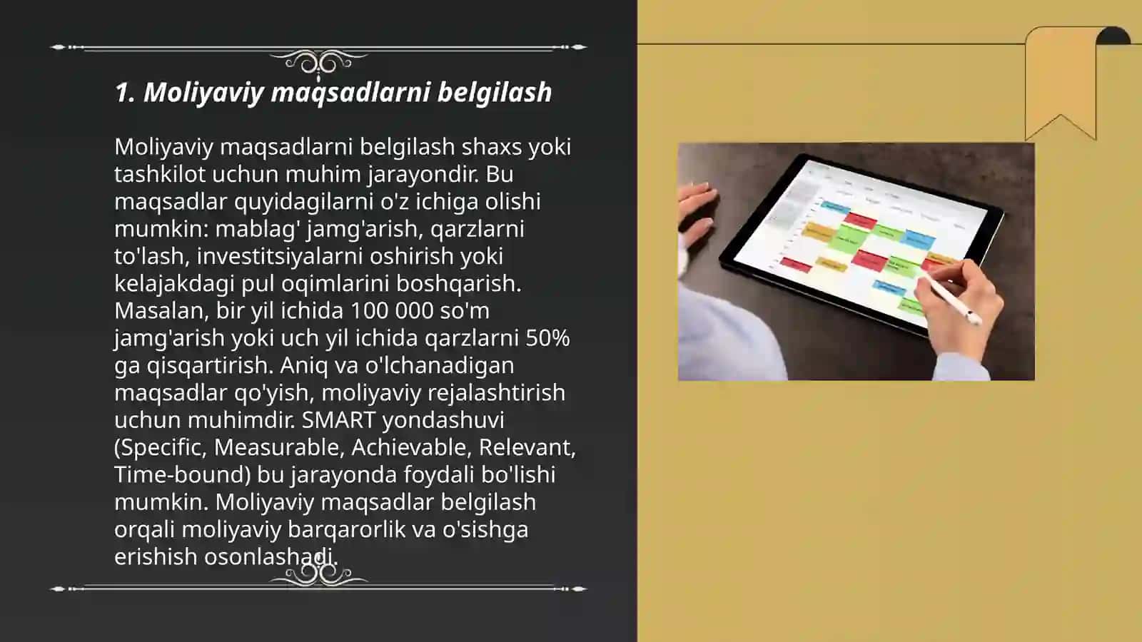 Inson hayotida moliyaviy rejalashtirish 3