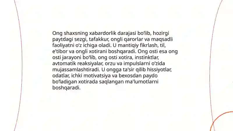 Ong va ong osti xarakteristikasi 3