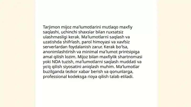 Tarjimonning etikasi 3