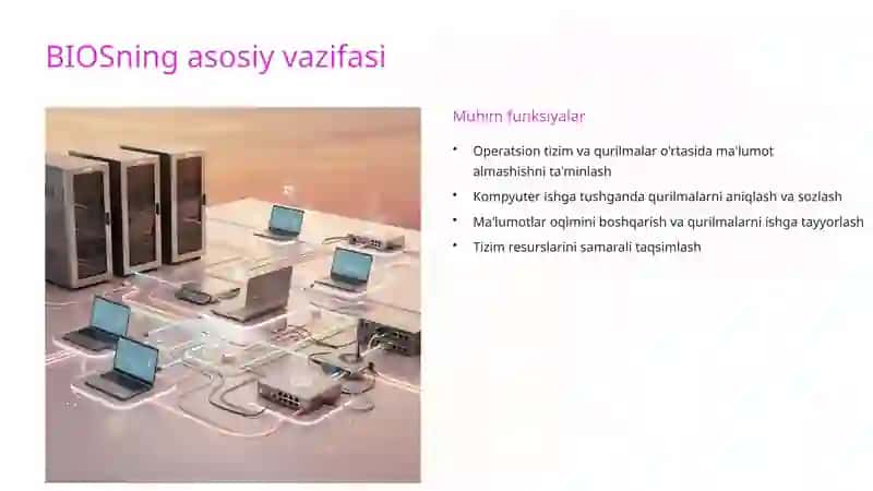 BIOS funktsiyalarining ishlash printsiplari va tuzulmasi 3