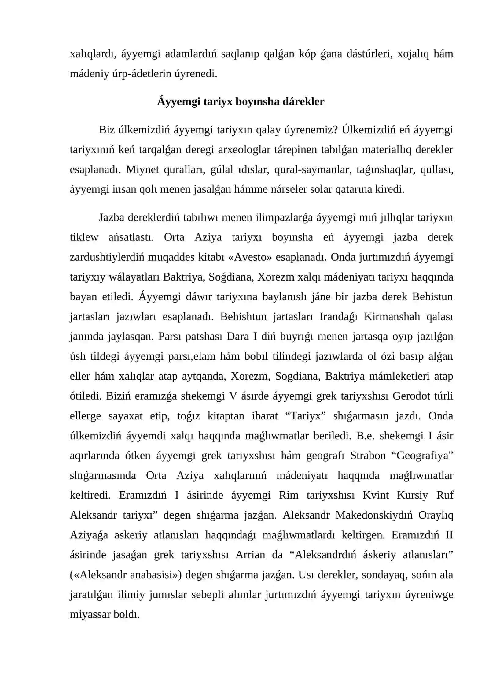 Áyyemgi tas dáwirinde ómir sharayatınıń rekonstrukciyası 3