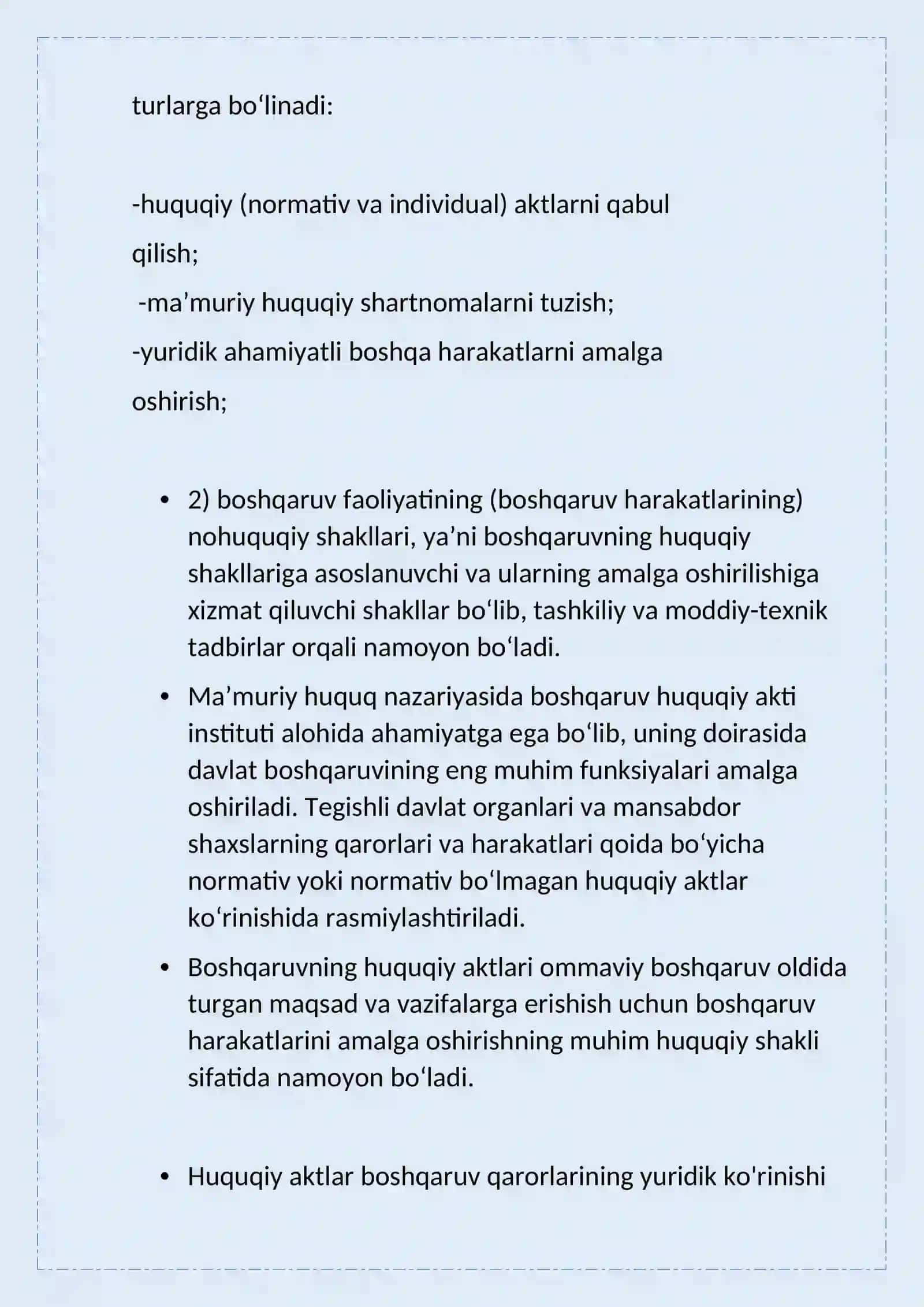 davlat boshqaruvining ma'muriy huquqi va qonuniy usullari. 3