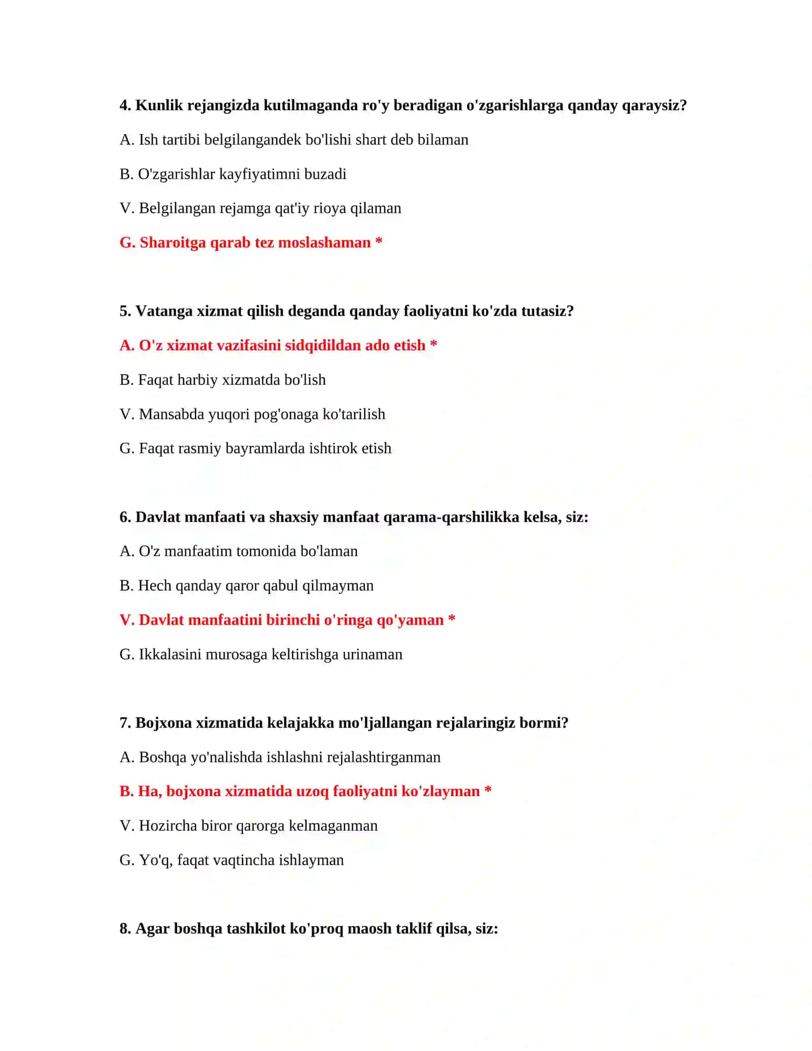 Bojxona xavfsizligi testlari 3