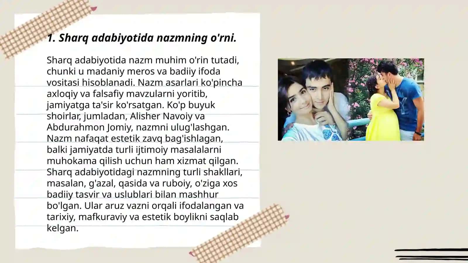 Sharq adabiyotshunosligida nazm, nasr va uning janrlar haqida 3