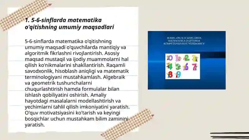 5-6-SINFLARDA MATEMATIKA OʻQITISH METODIKASI 3
