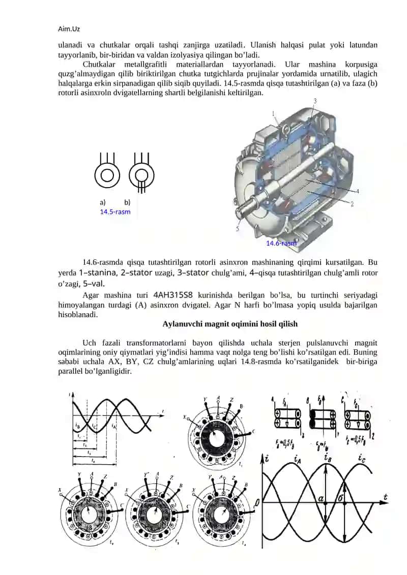 Asinxron va sinxron elektr dvigatellari 3