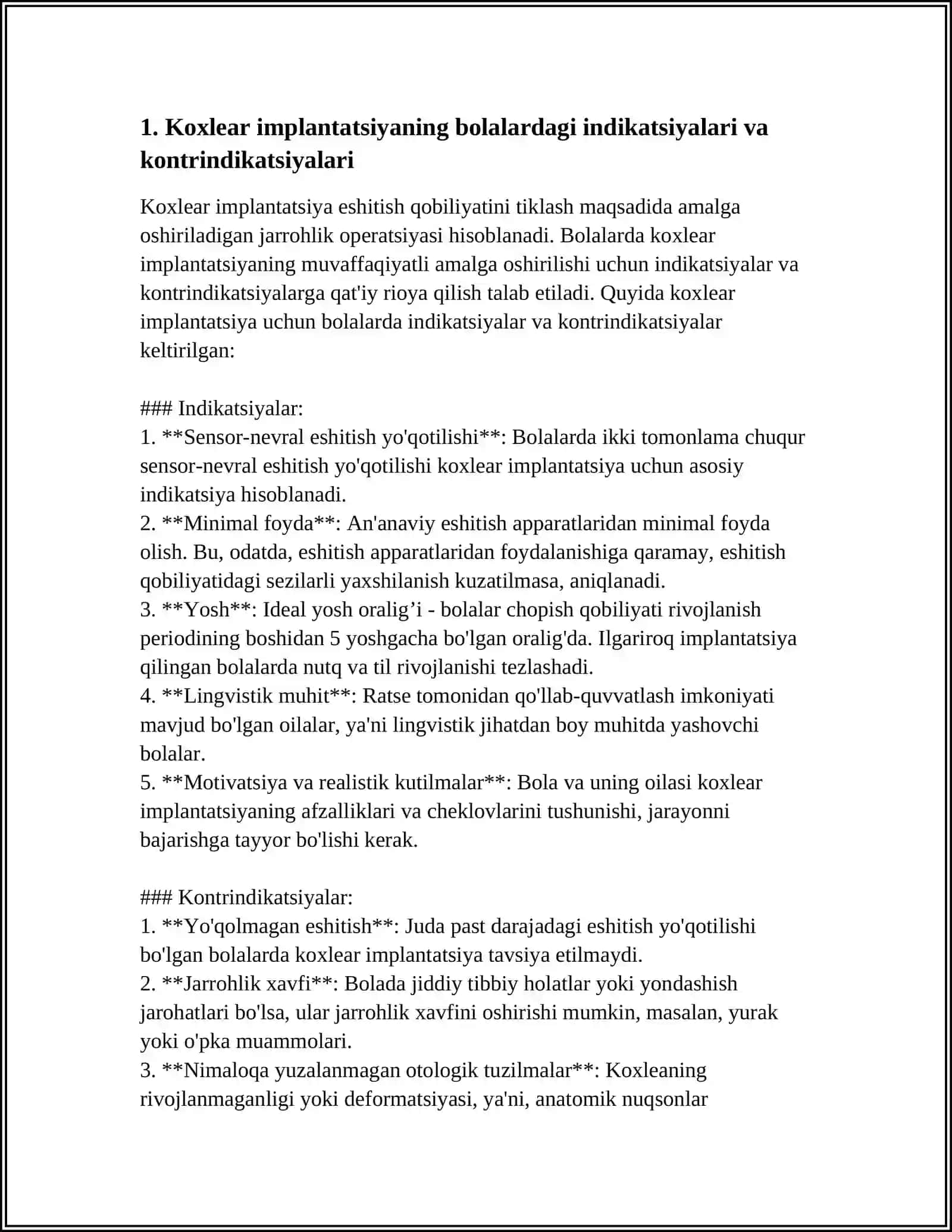 KOXLEAR IMPLANTATNING ESHITISHDA NUHSONI BOLGAN BOLALAR REALIBATSIYASI 3