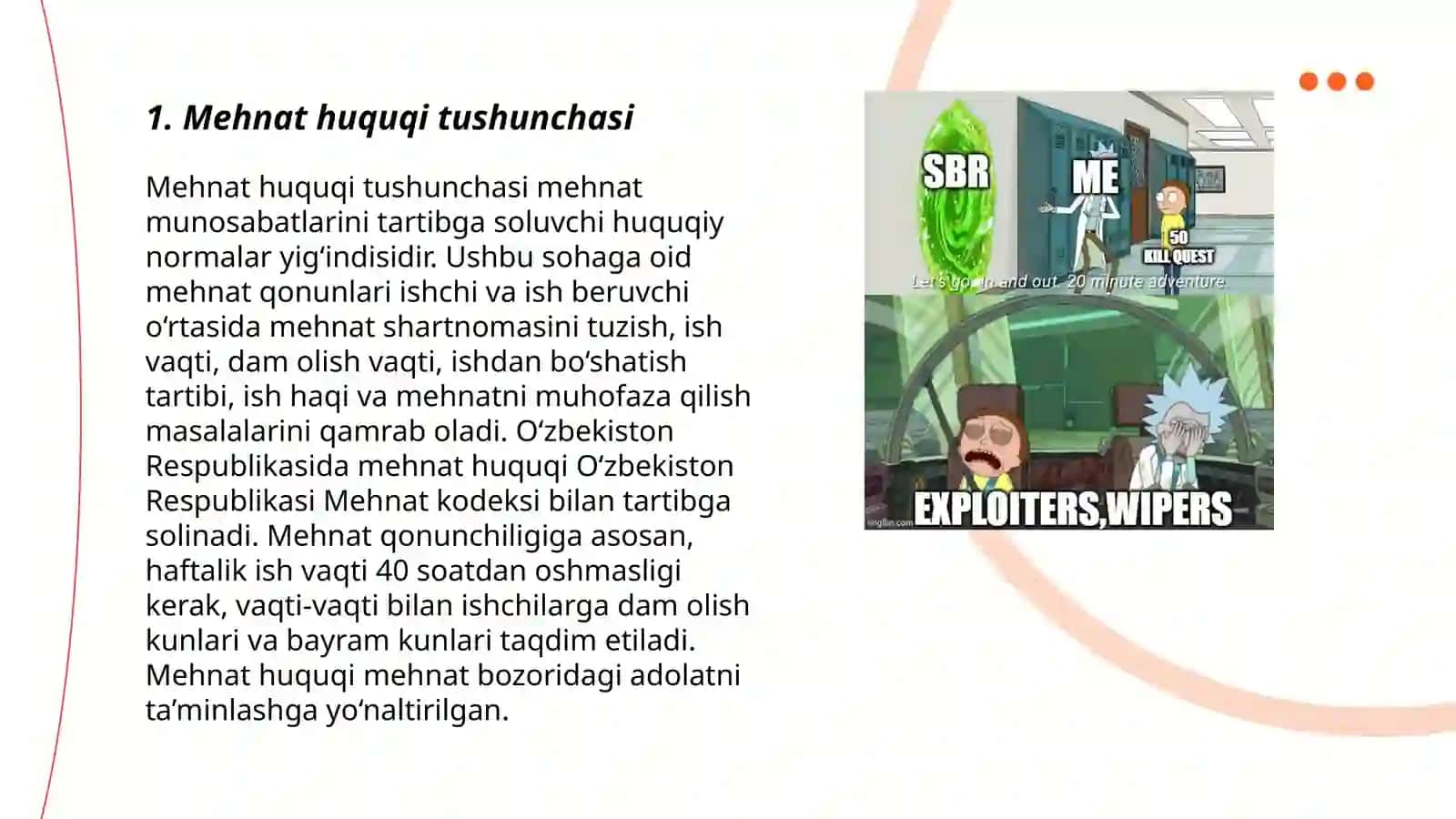 Mehnat huquqi faniga kirish 3