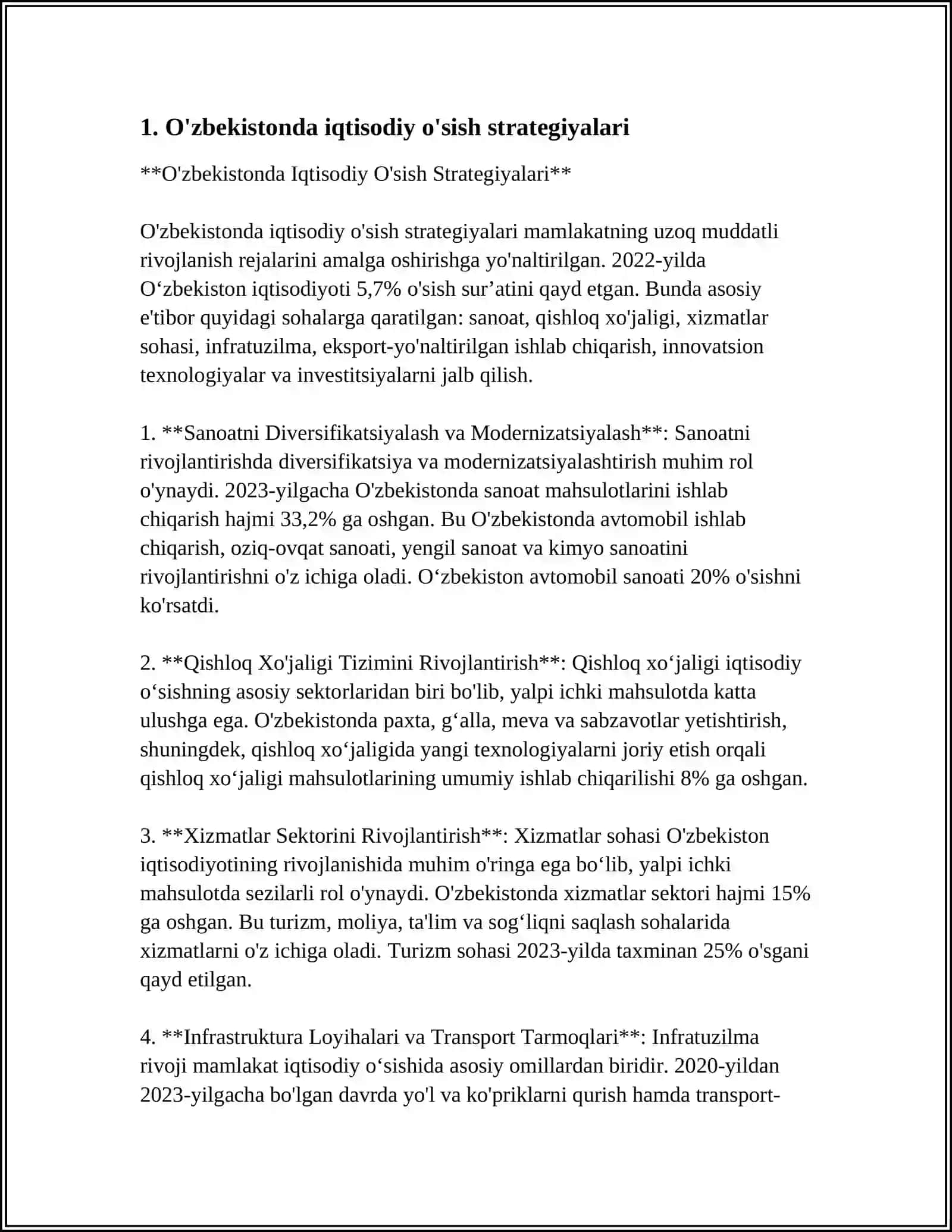O'zbekistonda Iqtisodiy O'sish Strategiyalari 3