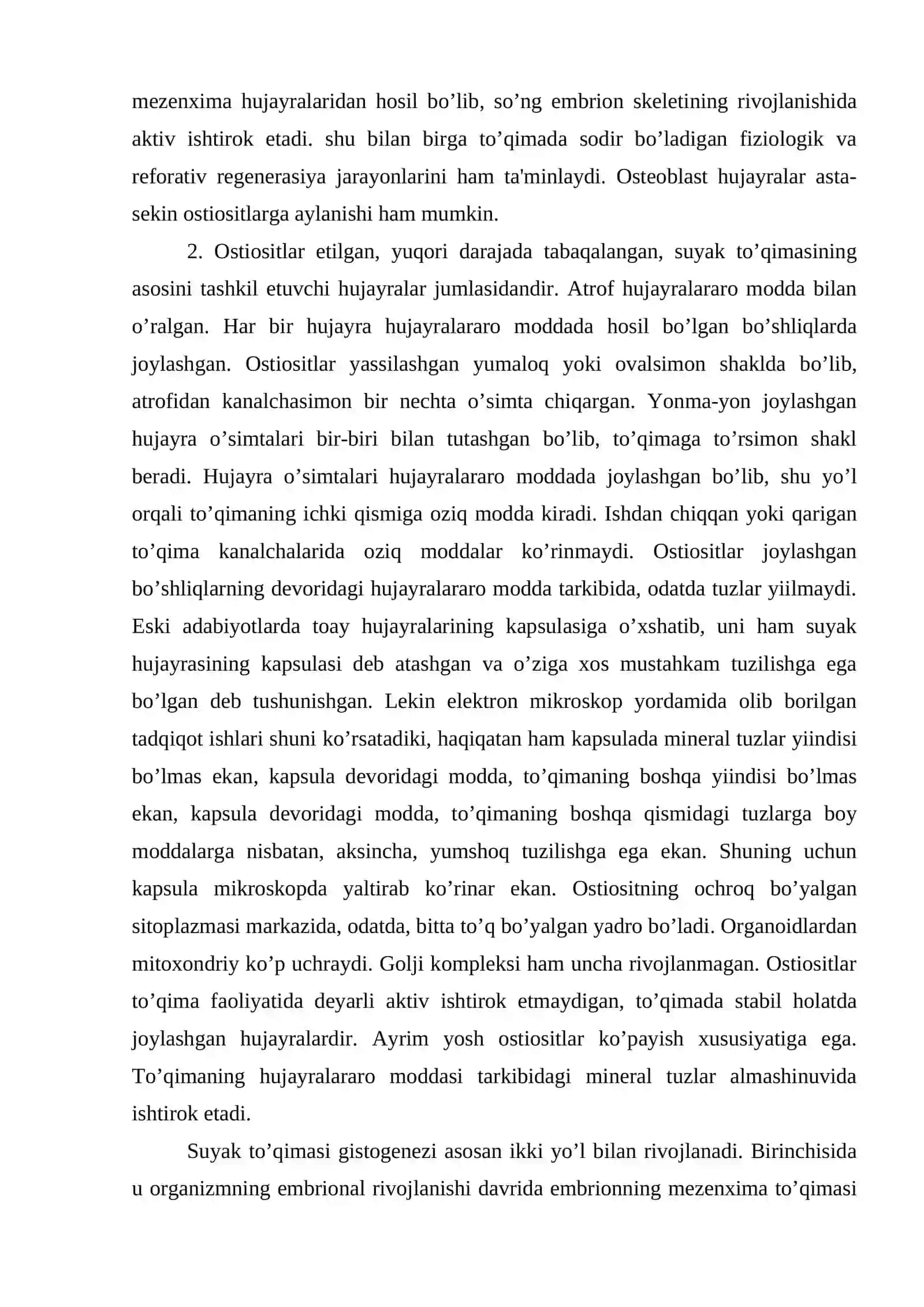 Suyak to’qimasi 3