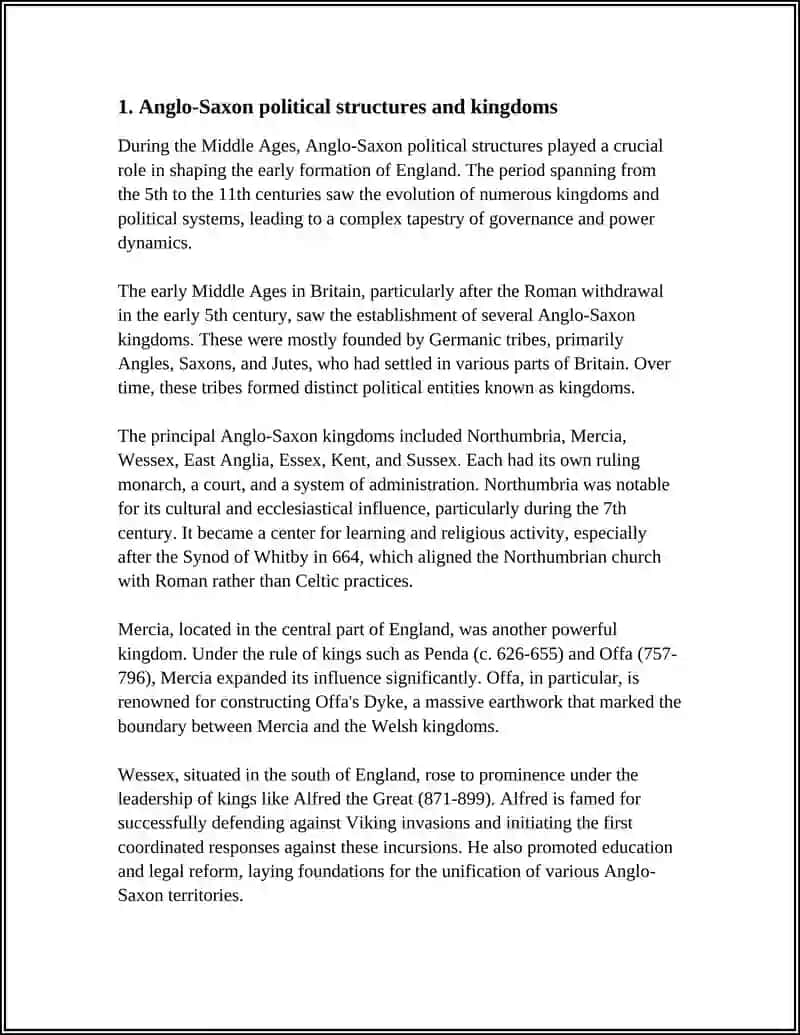 Political and Cultural Development of Britain During the Middle Ages 3