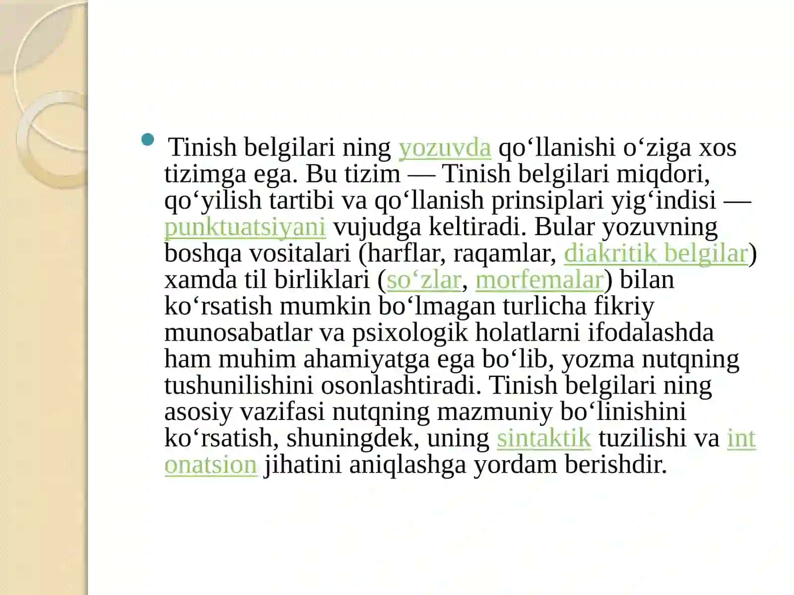Tinishbelgilarining gap oxirida qo‘llanishi 3