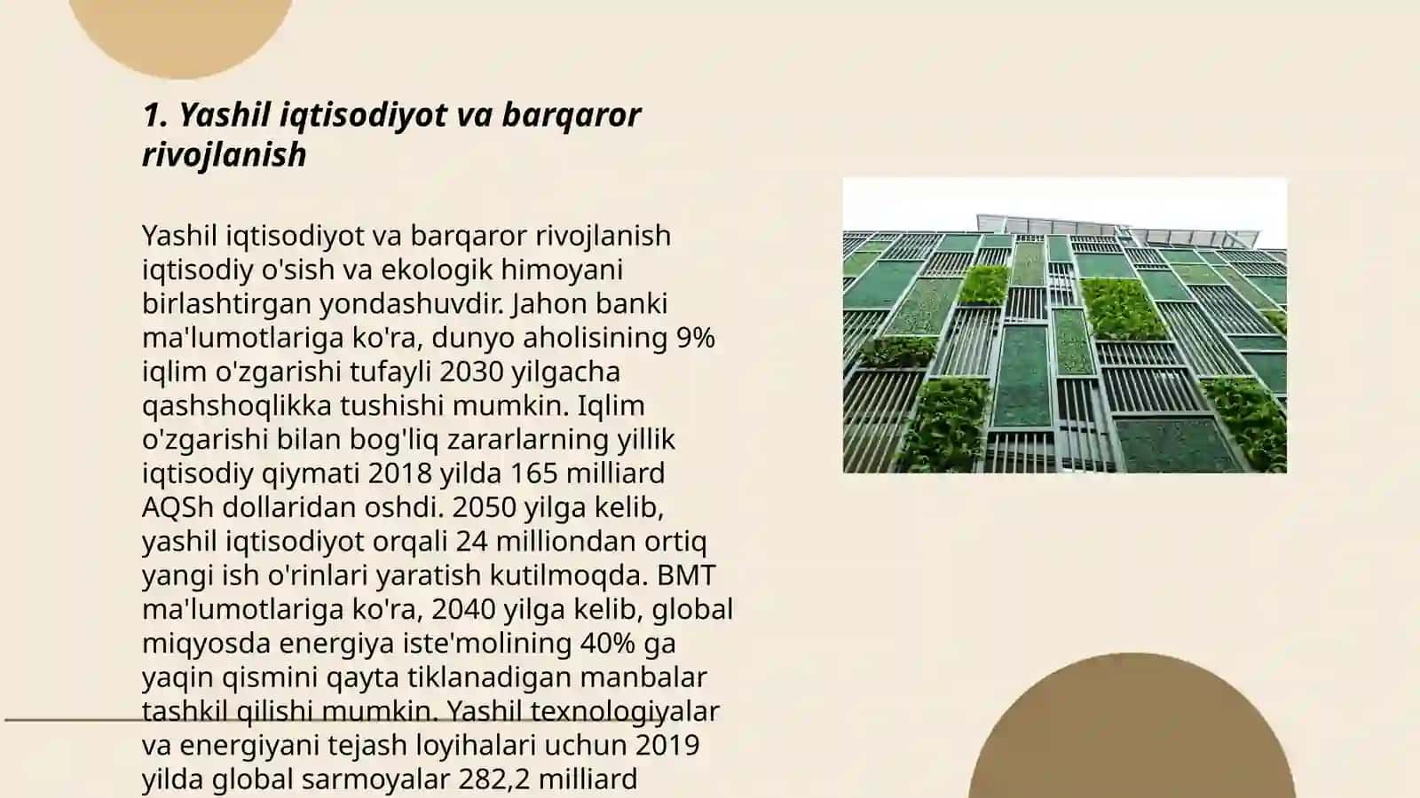 Yashil iqtisodiyot va barqaror rivojlanish 3