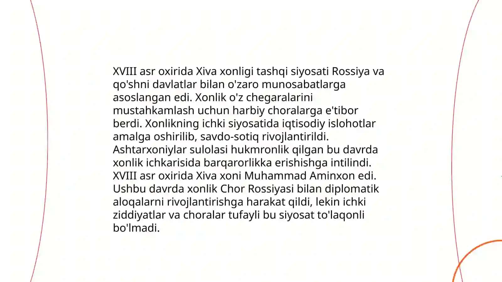 XVII asr oxiri XIX asr davlatchiligimiz siyosiy tarixiga oid manbalar 3