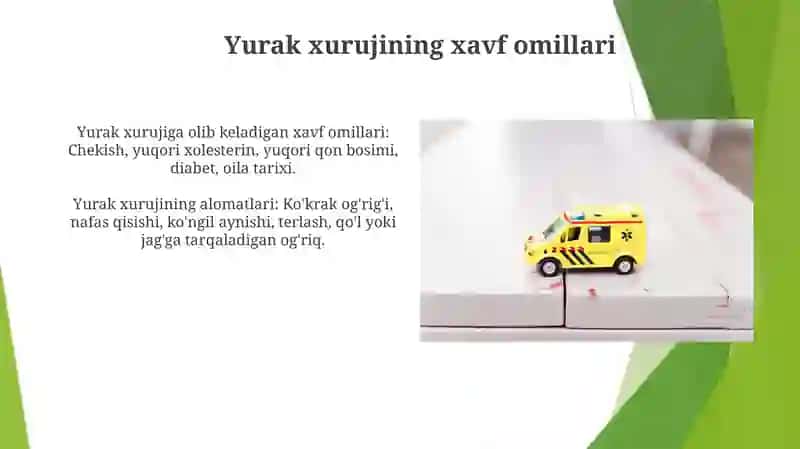 Yurak xurujining xavf omillari 3