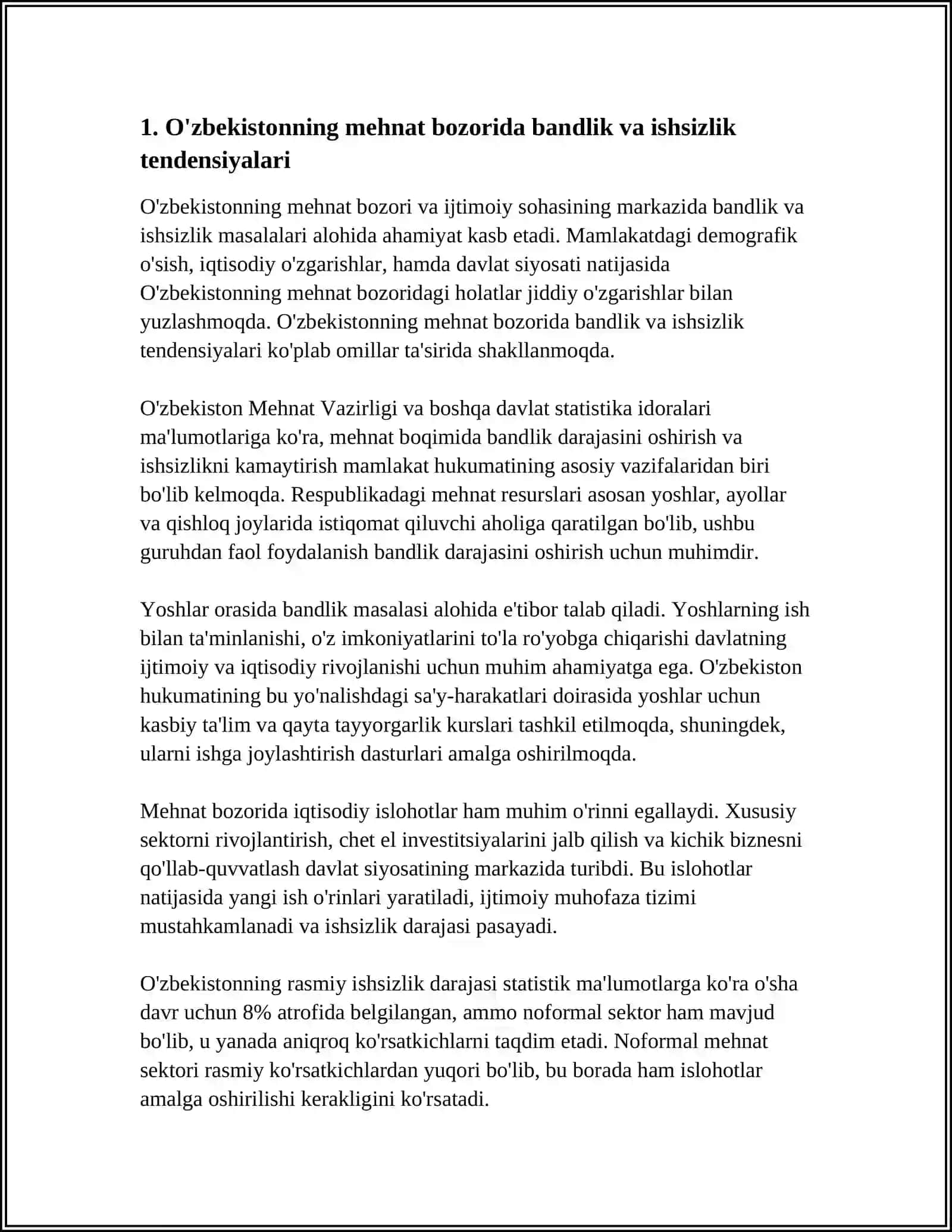 ÒZBEKISTONNING MEHNAT BOZORI VA IJTIMOIY SOHA 3