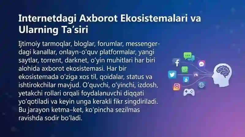Internetdagi axborot resurslar, Axborotli-psixologik ta’sir manbalari, Neyrolingvistik dasturlash 3