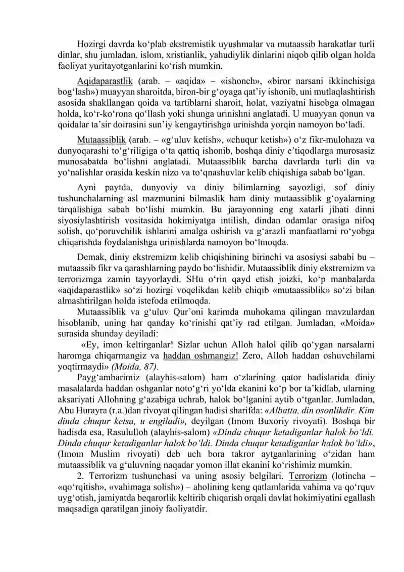 Dunyo hamjamiyatining ekstremizm va terrorizmga qarshi kurash tajribasi 3