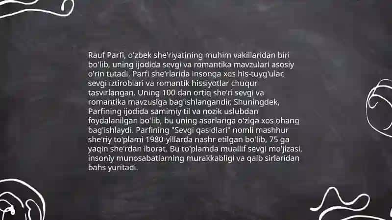 Rauf Parfi she'riyati badiiyati 3