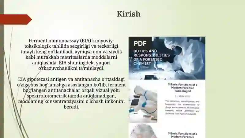 Kimyo-taksikologik tahlilarida immunaferment tahlil usulini qo'llash 3