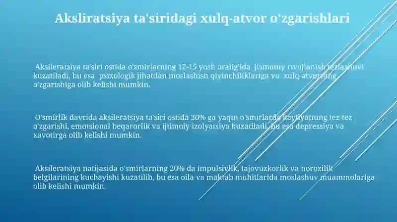 Akseliratsiya va O'smirlarning Psixologik Rivojlanishi 3