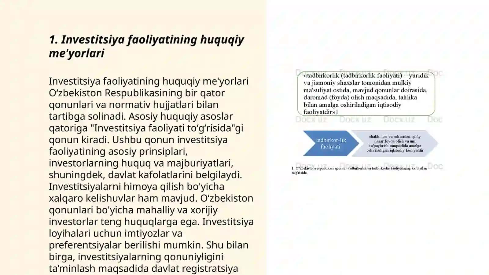 Investitsiya faoliyatini rivojlantirishda huquqiy asoslar 3