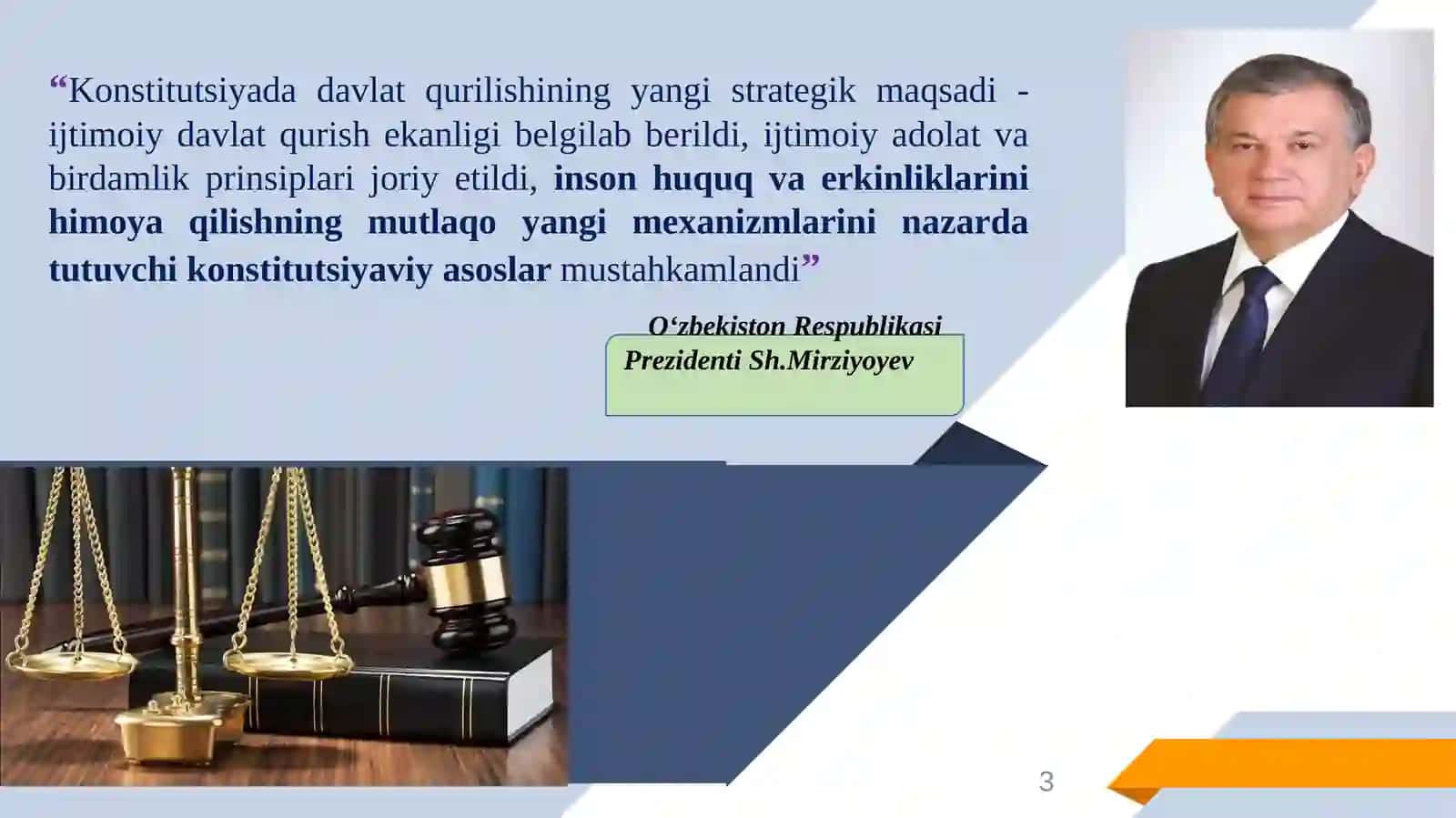 "O‘ZBEKISTON RESPUBLIKASIDA ADVOKATURANING KONSTITUTSIYAVIY-HUQUQIY ASOSLARI" 3