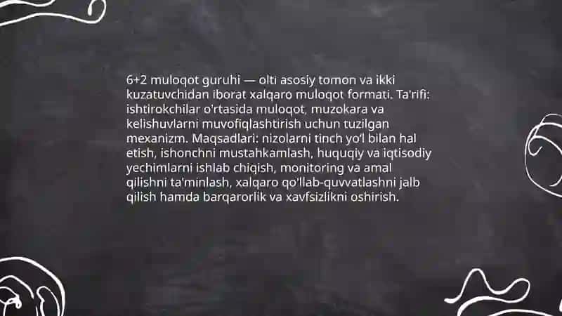 6+2 muloqot guruhi 6+3 muloqot guruhi 3