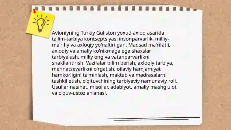 Turkiy Guliston yoxud axloq 3