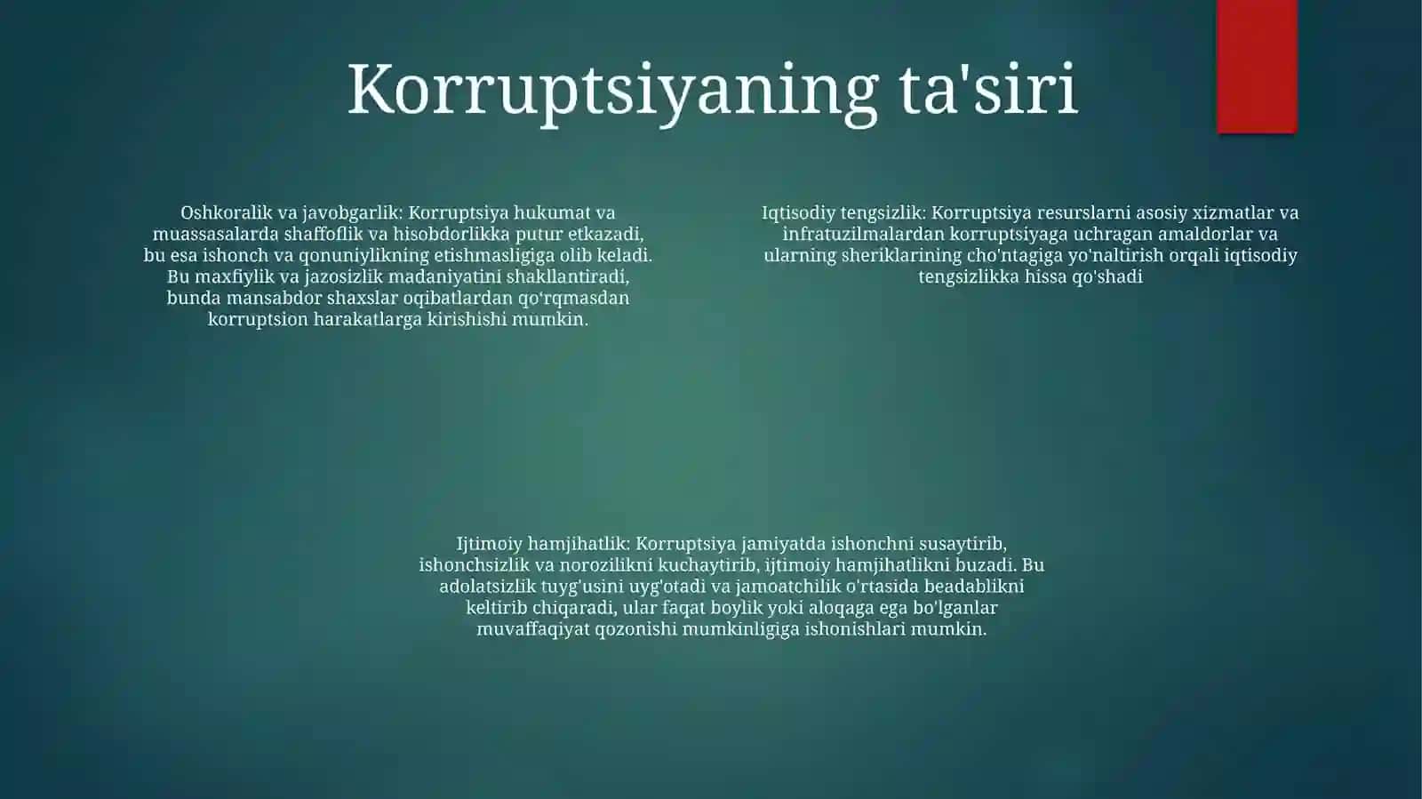Karrupsiyaga Qarshi Kurash 3