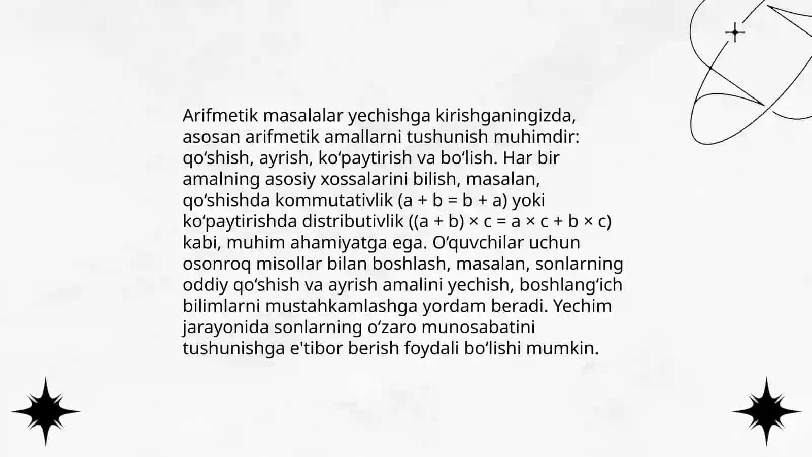Arifmetik masalalar yechishga o'rgatish metodikasi 3