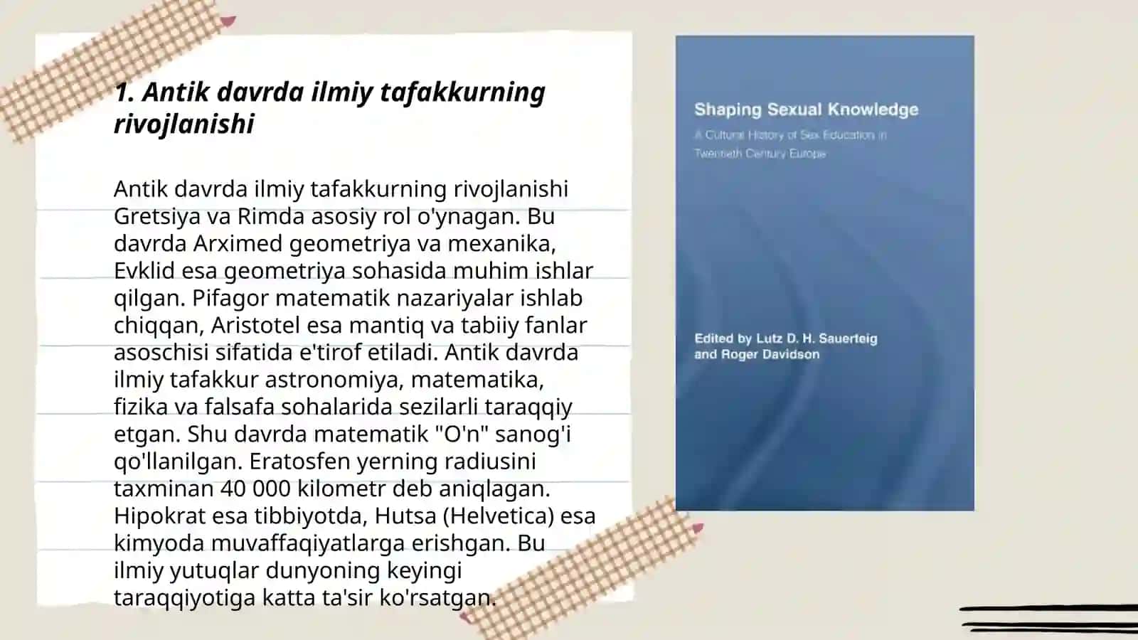 Antik davrda ilmiy tafakkurning rivojlanishi 3