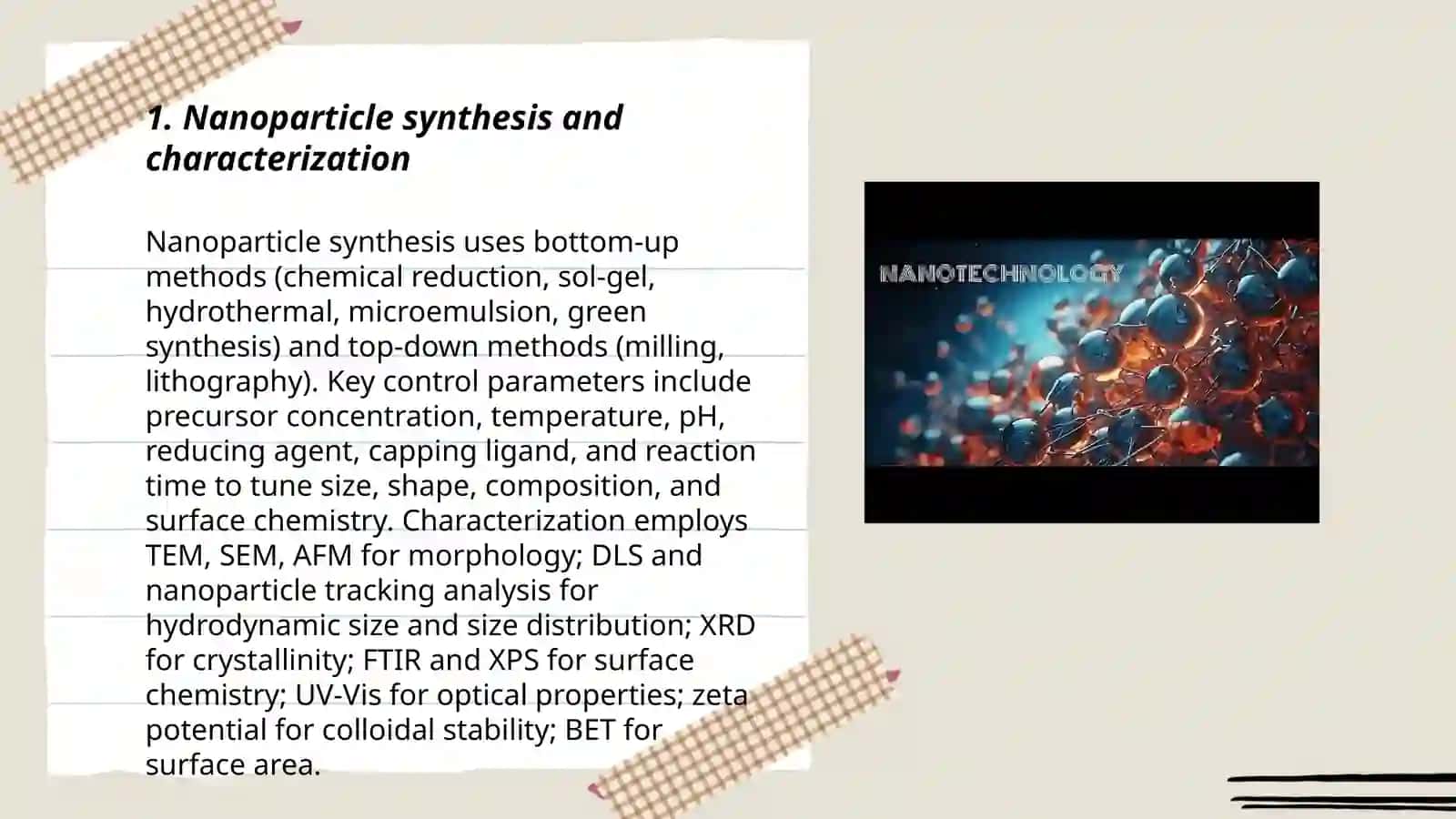 Science and technology (nanotechnologies 3
