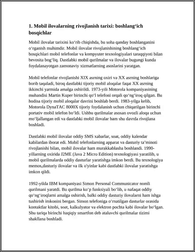 MOBIL ILOVALARNING RIVOJLANISH TARIXI 3