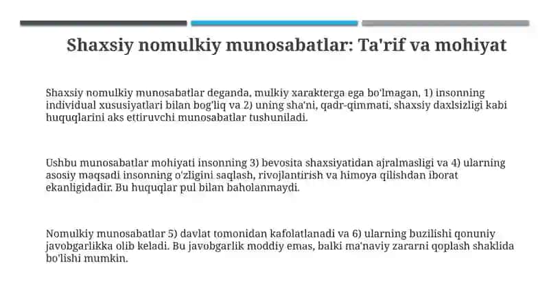 Shaxsiynomulkiymunosabatlarningmazmuni 3