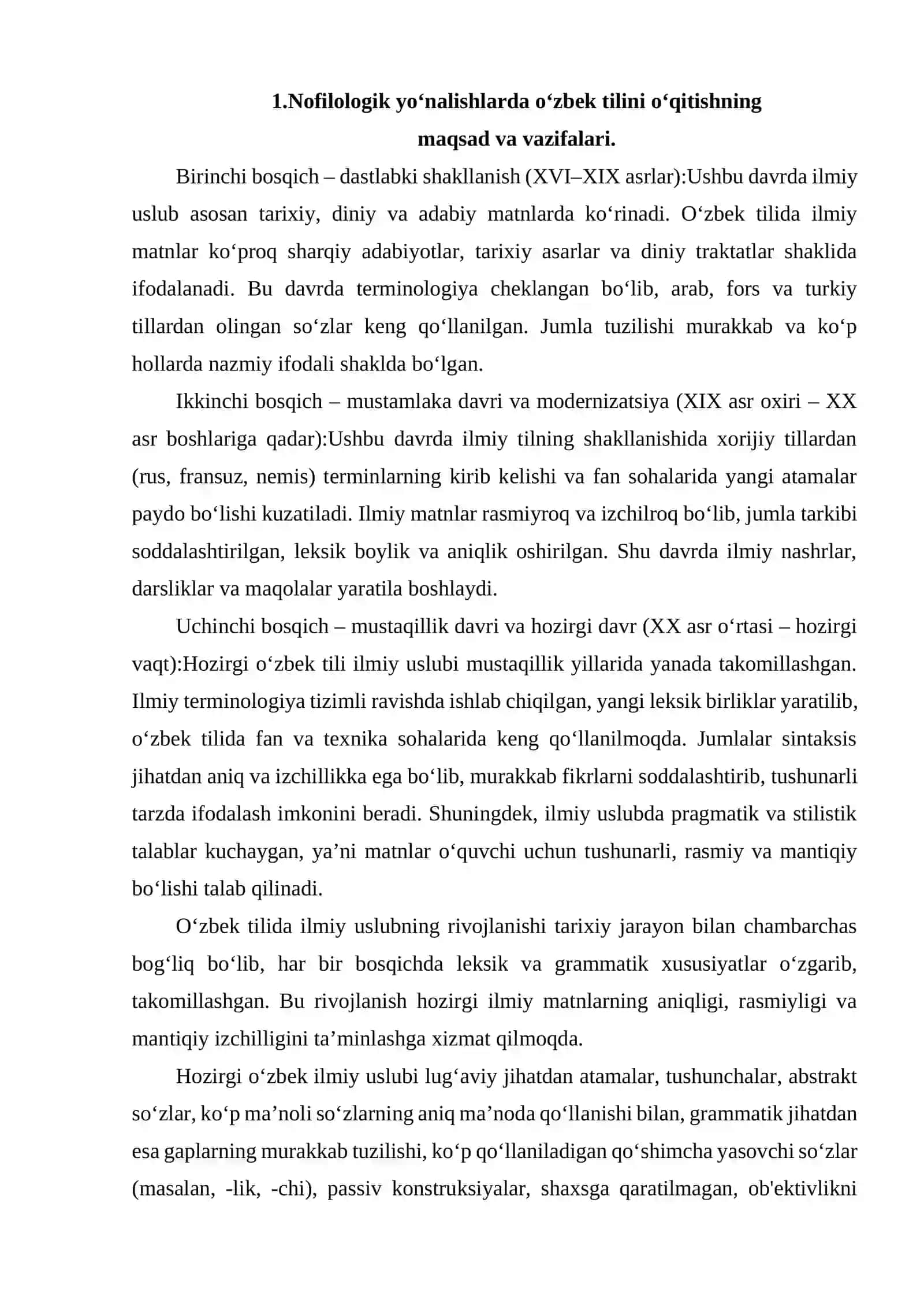 NOFILOLOGIK YO‘NALISH TALABALARI UCHUN O‘ZBEK TILI DARSLARIDA KOMMUNIKATIV YONDASHUVNING QO‘LLANILISHI 3