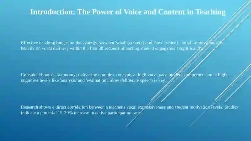 The Power of Voice: Tone and Content in Teaching 3