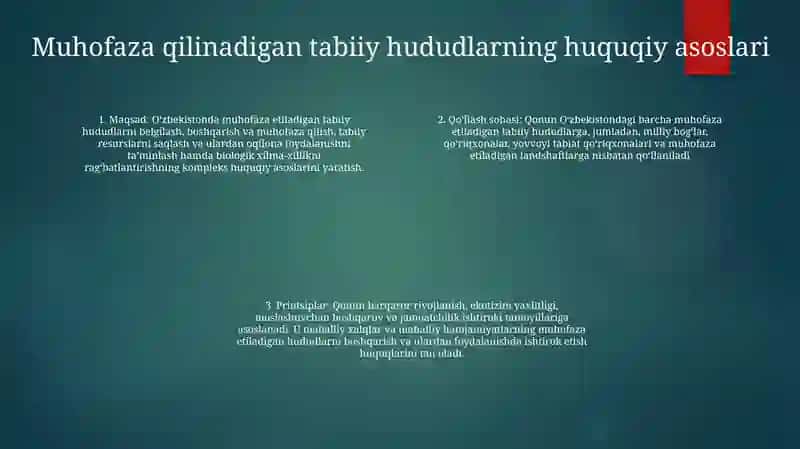 Aholida Himoya Qiladigan Hududlarning Huquqiy Himoyasi 3