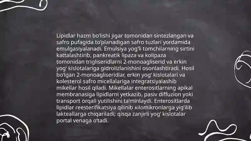Lipidlar almashinuvi 3