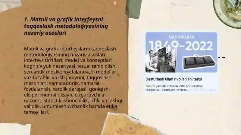 Matnli va grafik interfeysda dasturlashni taqqoslash metodikasi 3