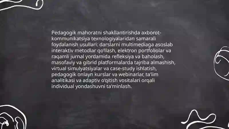 Pedagogik mahoratni shakillanishida axborot kommunikatsiya texnologiyalarning roli 3
