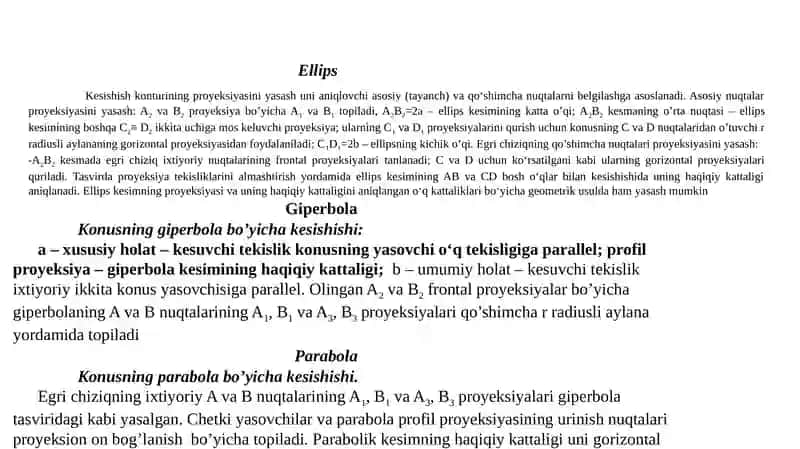 Lekalo va sirkul yordamida chiziladigan egri chiziqlar. Egri chiziqlar. Tutashmalar. 3